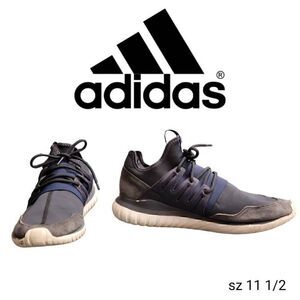 Adidas Blue & Gray Tubular Radial Sneakers